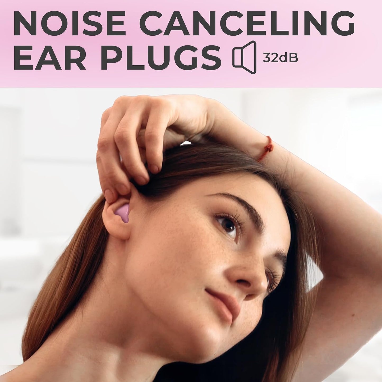 PQ Wax Ear Plugs for Sleep - 6 Silicone Wax Earplugs for Sleeping and Swimming - Gel Ear Plugs for Noise Cancelling, Ear Protection - Sleeping Earplugs with Sound Blocking 32 Db (6-Pillows). Beige
