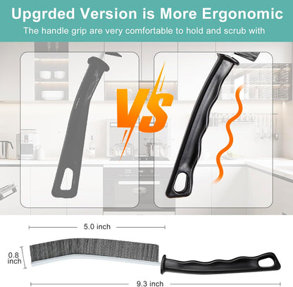 Crevice Cleaning Brush，Hard-Bristled Grout Brush，2026 New Multifunctional Gap Cleaning Brush Tool，Dead Corners Brushes for Bathroom Kitchen Tiles Window Door Slots，3pcs
