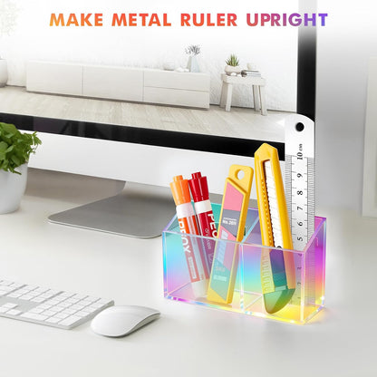 BEYGORM Magnetic Dry Erase Marker Holder for Whiteboard & Refrigerator | Non-slip Acrylic Pen Holder for Classroom, Fridge Magnet, Locker Organizer Accessories, Teacher & School Supplies(Black)