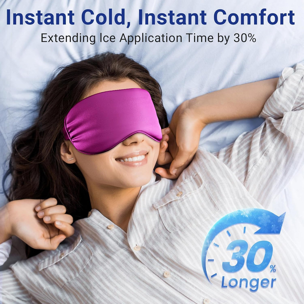 Cooling Eye Mask for Dark Circles Puffiness - Fsa Eligible Items Hsa, Cold Compress for Puffy Eyes Migraines Headache Sleeping After Surgery, Gentle Weighted Travel Essentials Gel Ice Pack (Black)