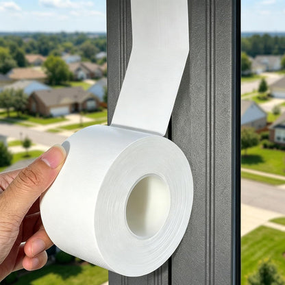 Window Sealing Tape, 20 Mil Thick Window AC Insulation Sealing Draft Tape | 3 inch X 33 FT, Blocker for Cold Heat Air, Waterproof Tape for Repair, Heavy Duty No Residue (Clear)