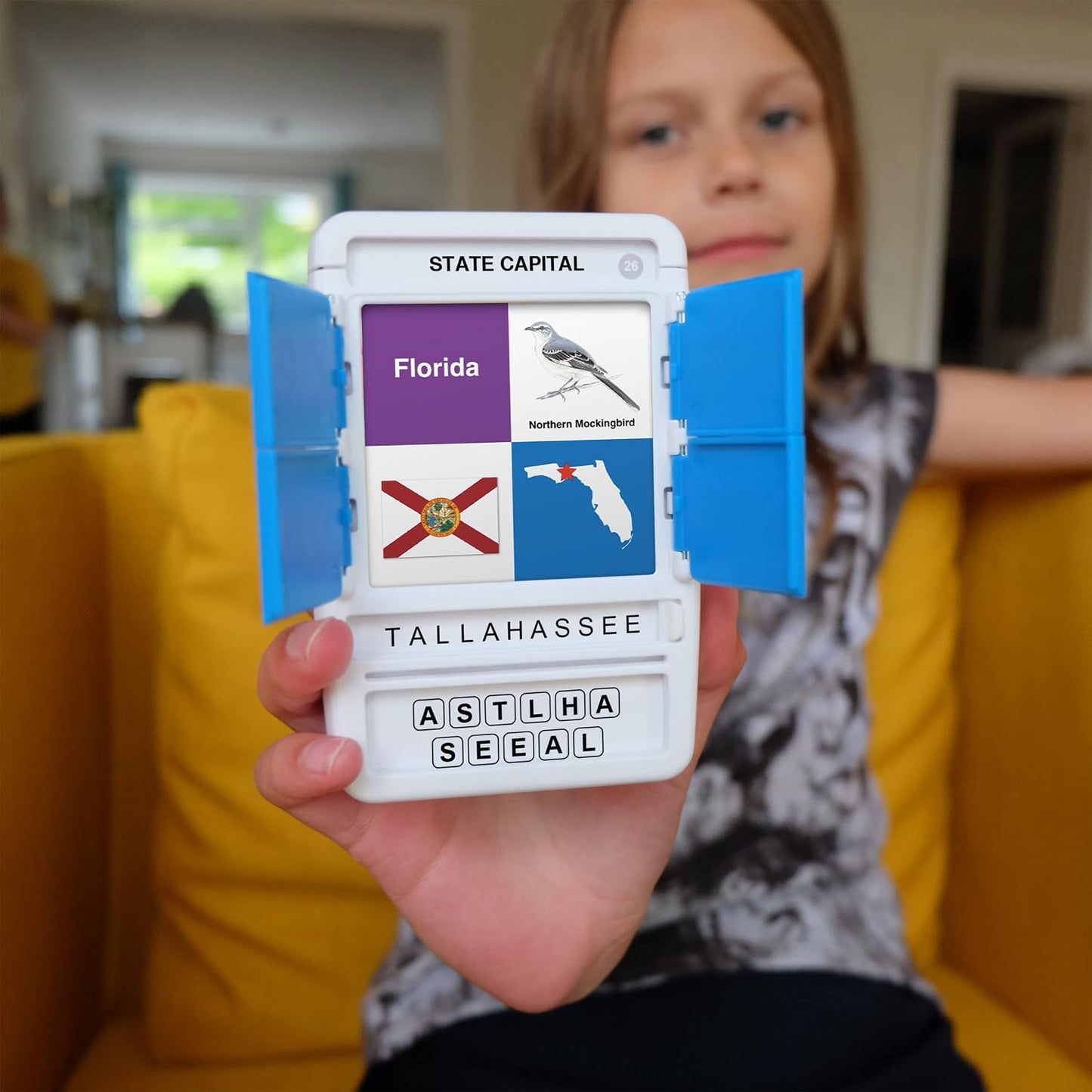 Logos Travel Game - Guess 100 Logos | Flash Cards with Slide Reveal Case | Card Game, Gift, Stocking Stuffer | Hours of Fun for Kids and Adults | Ages 6+