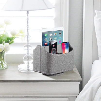 360° Rotatable Remote Control Holder,TV Remote Caddy for Nightstand Table