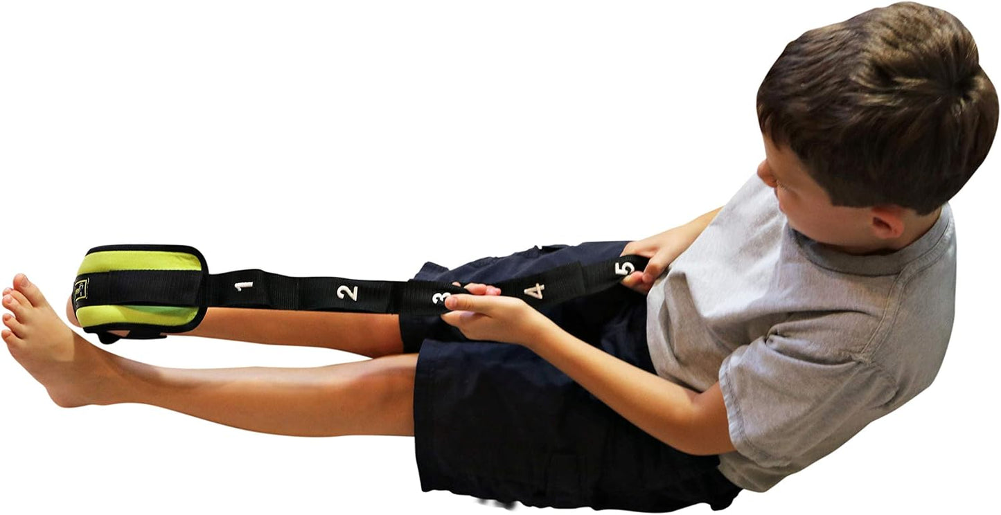 Smart Stretch Strap for Foot, Calf & Hamstring Muscles. Guided Stretching Device for Posture Correction, Plantar Fasciitis, Arch Development & Other Leg & Foot Stretches.