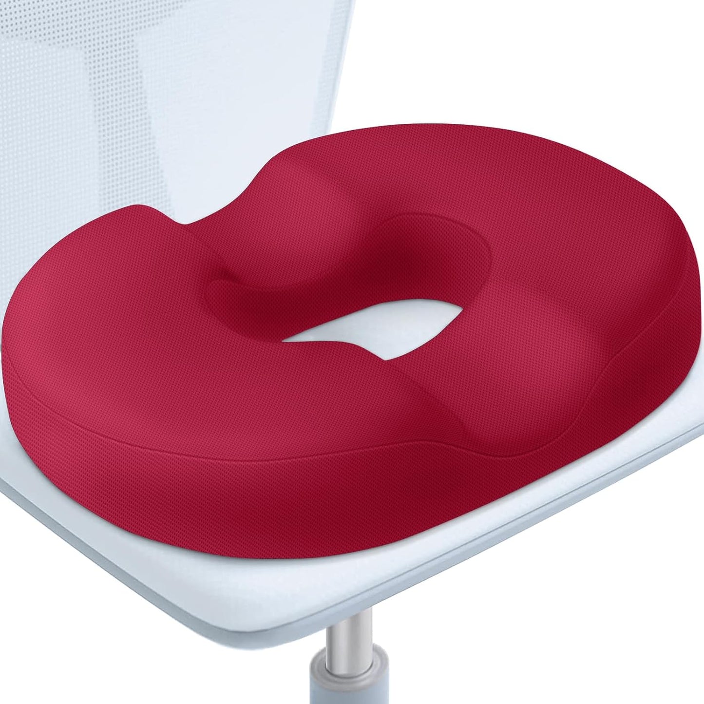 BlissTrends Donut Pillow Seat Cushion, Memory Foam Lifting Cushions(Black) | Donut Chair Cushions for Postpartum Pregnancy & Hemorrhoids,Tailbone Pain Relief Cushion for Office&Home Chairs