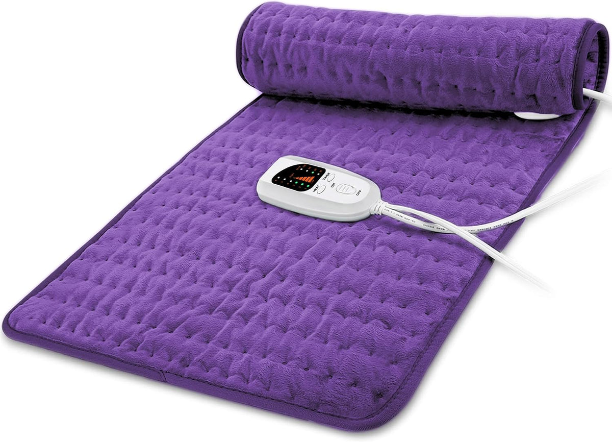 Electric Heating pad for Back Neck Shoulder Knee Arms Legs- Electric Heat Pads with 6 Heat Settings & Auto Shut Off Heat Heating Pad for Birthday Mother Father Girl Men Women