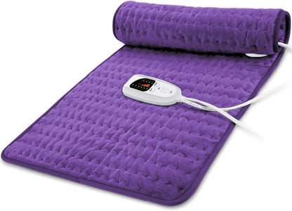 Electric Heating pad for Back Neck Shoulder Knee Arms Legs- Electric Heat Pads with 6 Heat Settings & Auto Shut Off Heat Heating Pad for Birthday Mother Father Girl Men Women