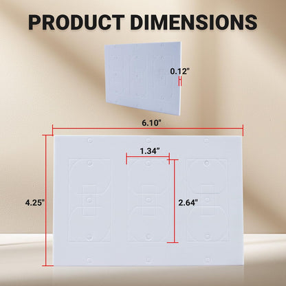 CARGEN Outlet Insulation Foam Pads Wall Draft Sealers 3mm EVA 30PCS Single | High-density flexible buffer requires no manual cutting; punch out unwanted sections for a custom fit