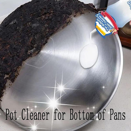 2PCS Pan Bottom Stain Cleaner, Gel Cleaner for Cookware Bottom, Kitchen Cleaner Spray Easy Off, Pot Cleaner For Bottom Of Pans, Foaming Heavy Oil Stain Cleaner, 150ml