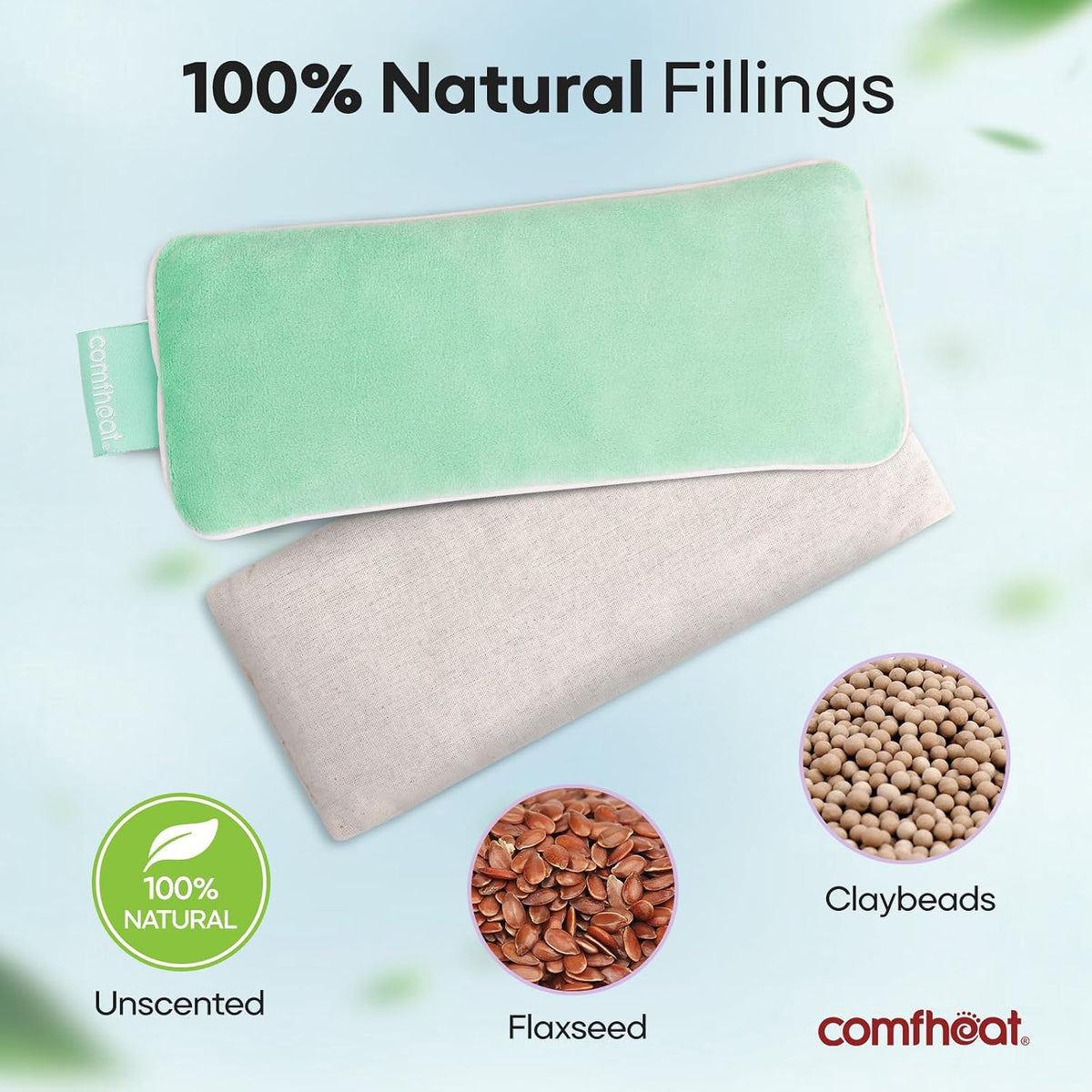 Lavender Weighted Eye Pillow for Yoga Relaxation FSA Eligible HSA