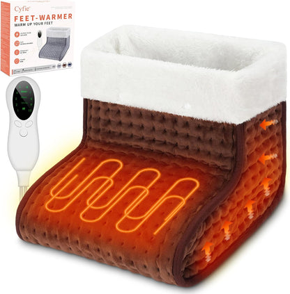 CYFIE Foot Warmer Under Desk - Electric Heating Pad for Women Men
