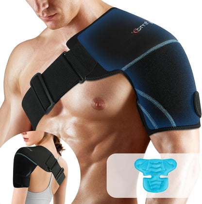 Comfytemp Shoulder Ice Pack Wrap, Shoulder Brace Rotator Cuff Cold Therapy