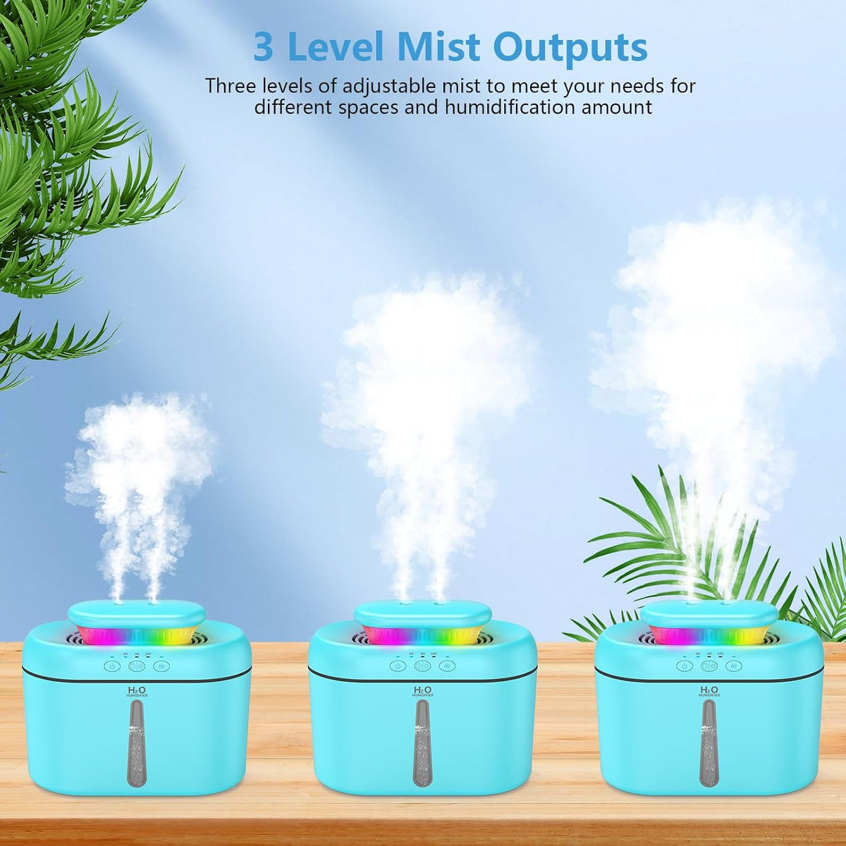 SZO Plant Humidifier Indoor, 2.5L Humidifiers for Bedroom