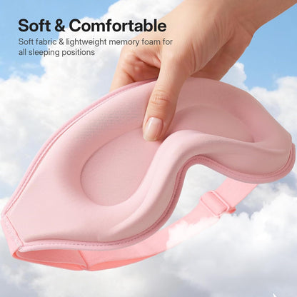 LitBear Sleep Mask for Lash Extension, Blackout Sleeping Mask for Women Men