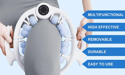 KESHWELL Cellulite Massage Tool,Muscle Massage Roller,Deep Fascia Massager | Lymphatic Drainage Massager,Cellulite Remover for Legs,Manual Massage Stick with Detachable Handle for Neck,Back, Arm,Thigh