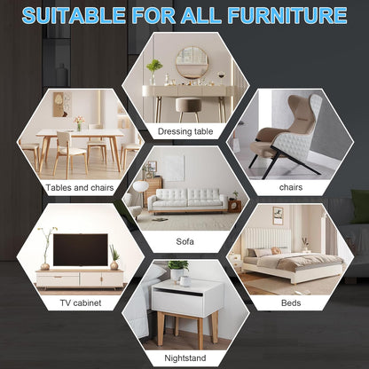 New Upgrade Furniture Sliders: Multi-Surface 3-in-1 Furniture Movers Slider | Heavy Moving Pads with 8PCS 4.3" Carpet Sliders + 4PCS Hard Floor Socks + 1 Lifter - Protect Floor and Easily Move Furniture