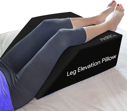 ProHeal Leg Elevation Pillow - Foam Bolster Leg Pillow - Knee, Hip, and Back Support - Promotes Healthy Blood Circulation and Body Positioning - 20” x 24” x 10”