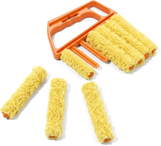 Blind Duster for Wood Blinds, 7-Finger Blind Cleaner Duster Tool | Handheld Blinds Cleaner for Window Shutters, Air Conditioner, Car, Fan