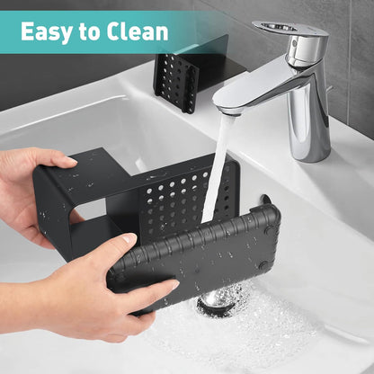Toothbrush Holders for Bathroom Counter Organizer and Storage (White) | Easy To Clean, Drainage, Non-Slip, Detachable, Kids Electric Toothbrush and Toothpaste Holder for Bathroom