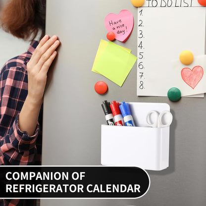 Camelmother 2Pcs Magnetic Dry Erase Marker Holder For Whiteboard Fridge | 2Slots Locker Accessories Teacher Classroom Must Haves Fridge magnets