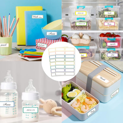 Removable Freezer Labels Stickers, 1 x 3 Inch Blank Removable Freezer Labels Food Storage Stickers, Date Label Waterproof Oil Resistant Easy Clean No Residue- 250 Sheets