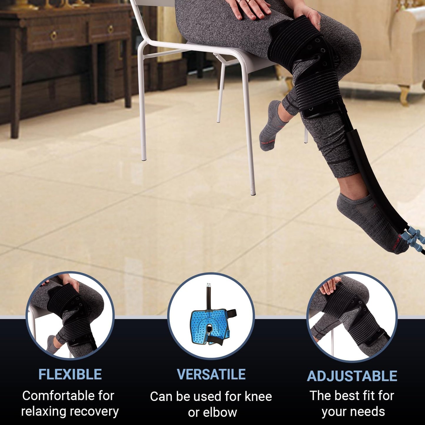 Cold Water Therapy Versatile-Fit Pad for PMT Cryotherapy Unit - Post Surgery and Injury Recovery - Pad Only for Circulating Ice Machine for Knee, Shoulder Pain Relief - with Custom couplings