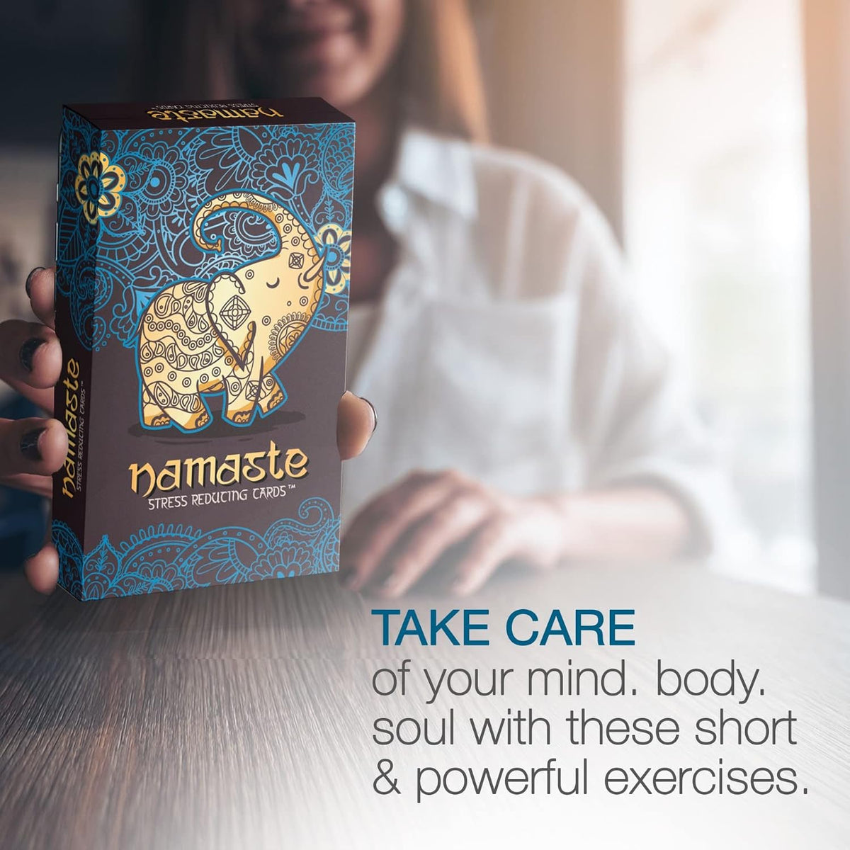 Namaste Mindfulness Cards - Stress & Anxiety Relief, Meditation Cards - Self Care Gifts for Women - MSS Inc