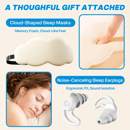 Bed Sheet Holders for Corners - Fitted Sheet Clips with Heavy - Duty Bed Sheet Grippers, Universal Bed Lock Sheet Straps to Stop Slipping, Includes Cloud Sleep Mask & Noise-Canceling Earplugs