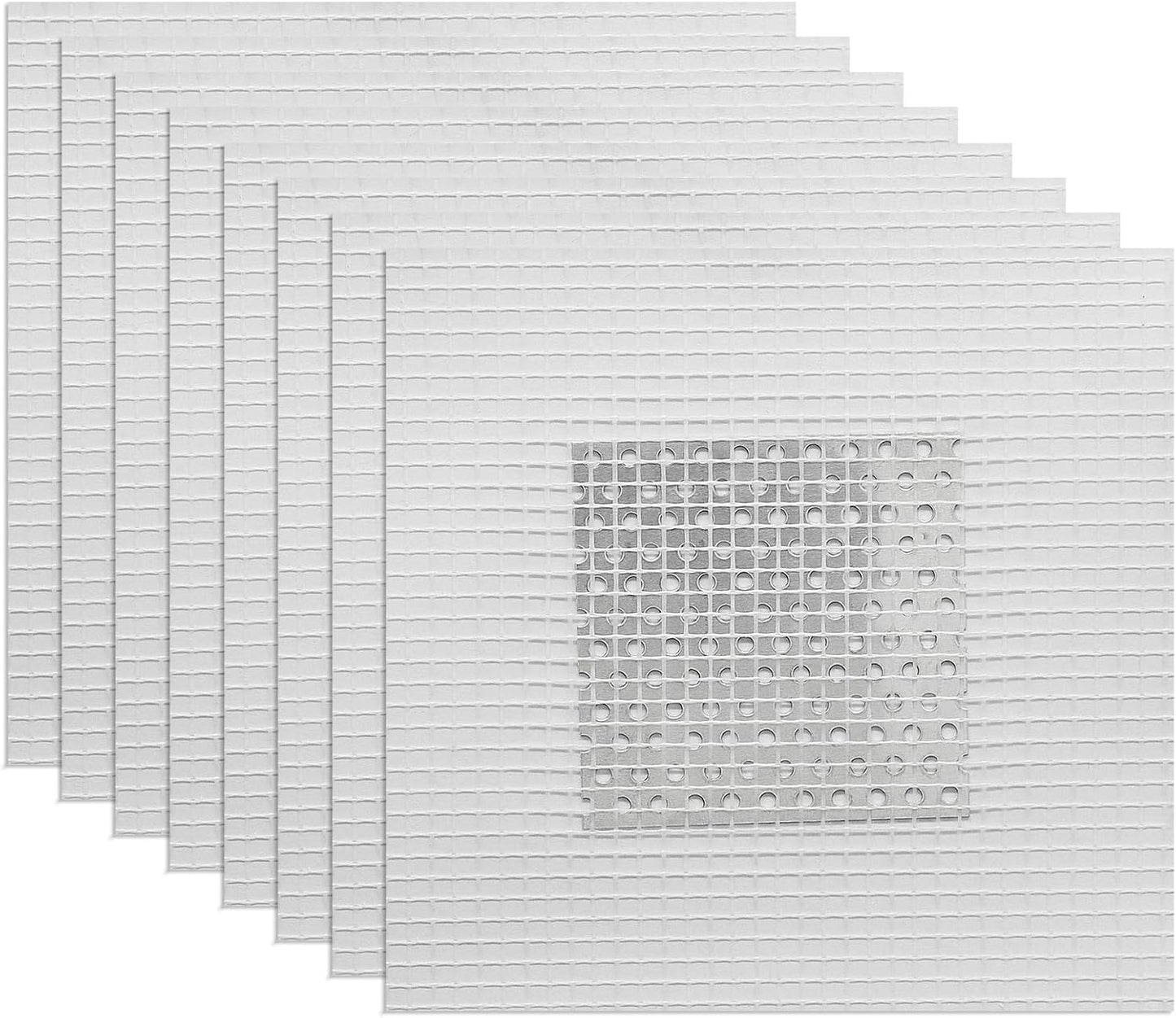 Waziaqoc 4 Inch Drywall Patch, 8 Pack, Aluminum Repair Kit | Heavy Duty, Wall Hole Repair Patch, For Home Renovation Projects