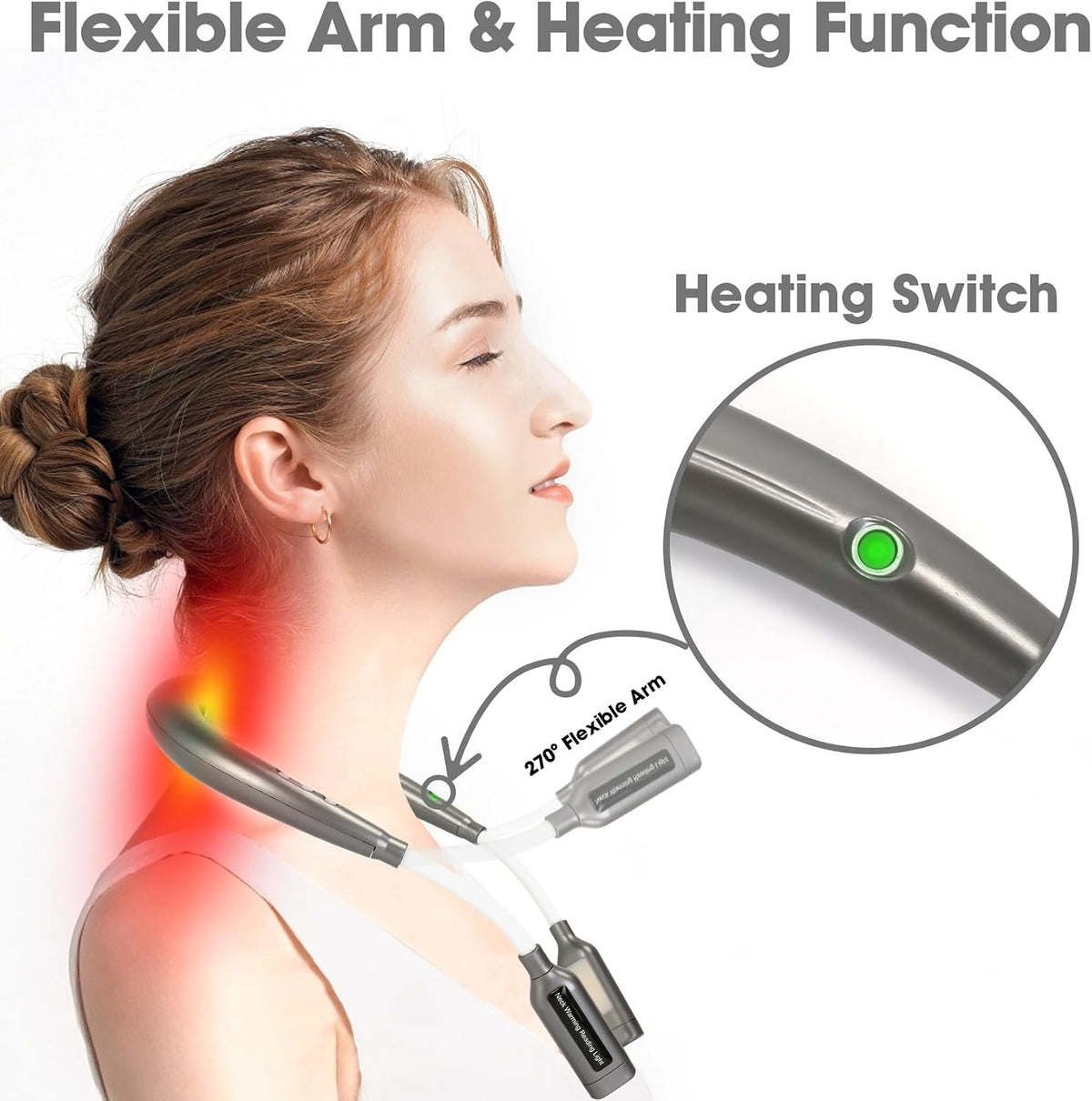 Neck Reading Light for Books in Bed, Book Lights for Reading at Night