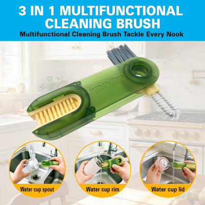 King Origin 12 PCS Home Crevice Cleaning Brush Set | Kitchen Bathroom Cup Lid Straw Dryer Vent Gap Cleaning Tools Household Cleaning Supplies