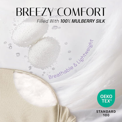 OLESILK 100% Mulberry Silk Sleep Mask for Women - Zero-Pressure Blackout