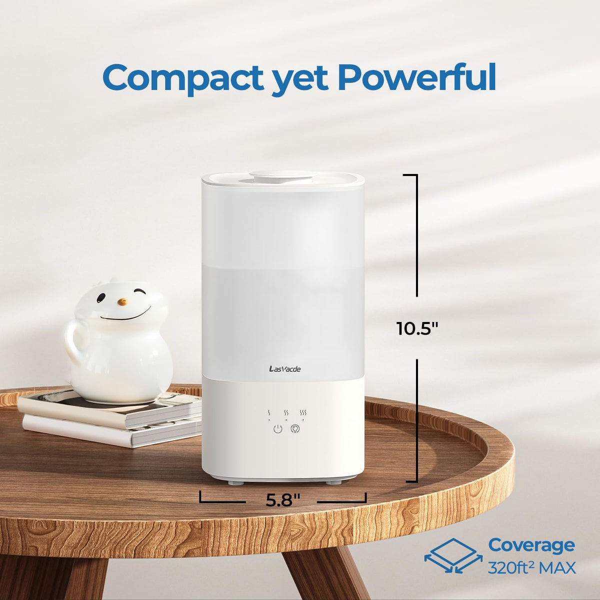 Humidifiers for Bedroom, 2.5L Top Fill Cool Mist Humidifiers