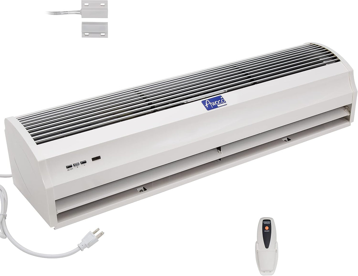Awoco 40" FM-1210T 2 Speeds 1250 CFM Slim Indoor Air Curtain White