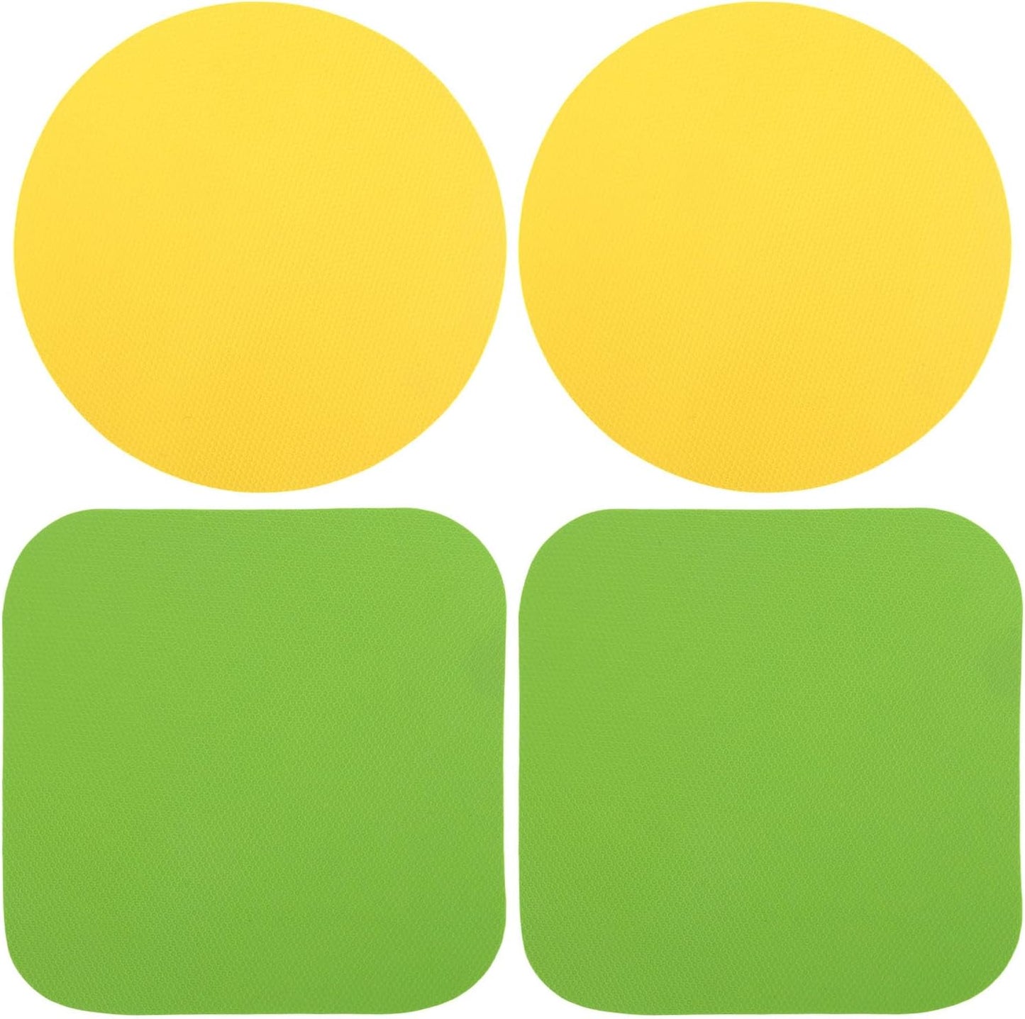 LUTER 4pcs Jar Opener Gripper Pad for Seniors with Weak Hands, Rubber | Multi-function Silicone Bottle Opener Lid Cap Rubber Gripper Pads Kitchen Coasters Gadgets, Light Blue, Green
