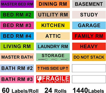 1600 PCS, 3/4" Color Round Dot Stickers, 10 Colors-20 Sheets | Circle Color Coding Blank Labels for Kids/Office/Classroom, Easy Peel, Ideal in Garage/Yard Sale Price self-adhesive Labels