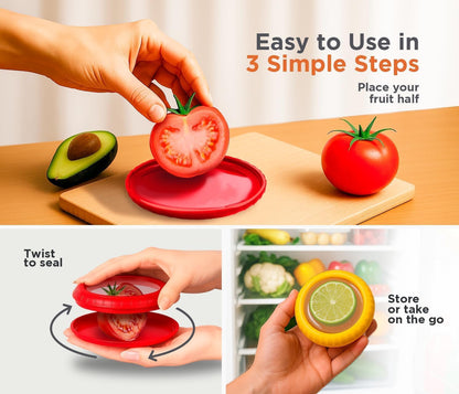 Avocado Saver - Anti-Oxidation Silicone Avocado Storage Box, Fresh Stretch Pod, Reusable Avocado Container | Avocado Holder, Avocado Keeper for Fridge, Fridge Pod, Avocado Halves Storage
