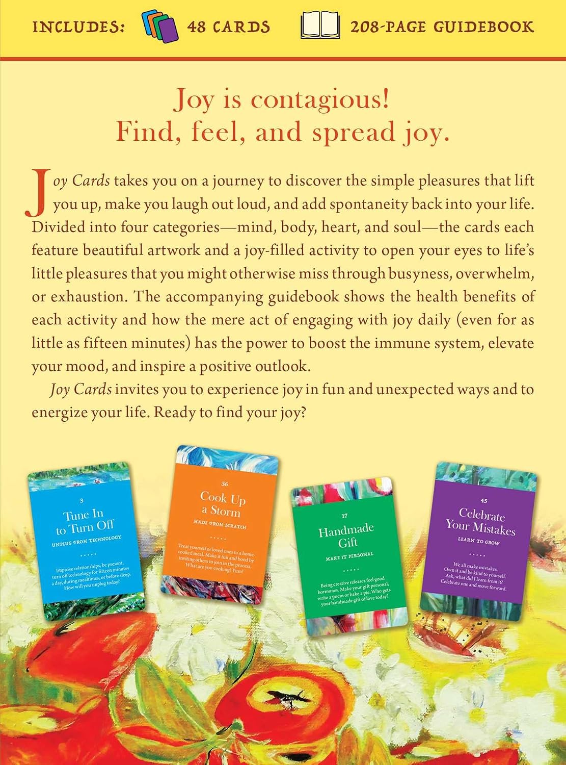 Joy Cards: 48 Self-Care Cards to Reduce Stress and Increase Mental Wellness