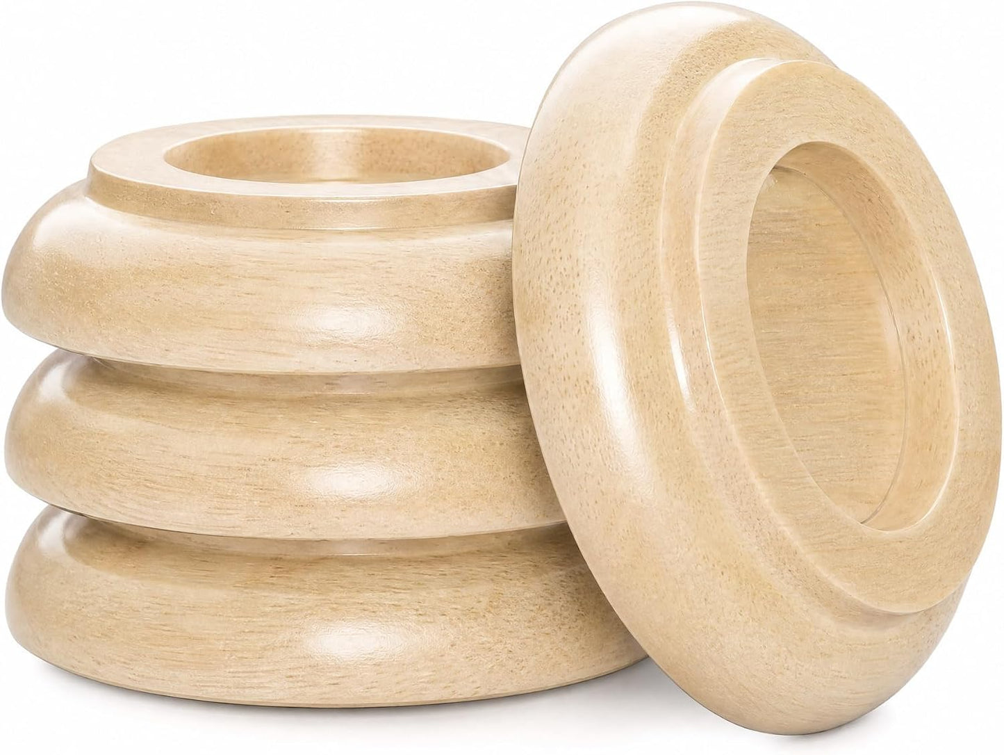 Caster Cups,Piano Caster Cups Furniture Coasters for Hardwood Floors Wood Floor Protectors for Furniture Piano Floor Protectors (Natural)