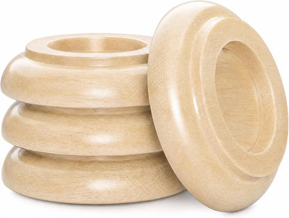 Caster Cups,Piano Caster Cups Furniture Coasters for Hardwood Floors Wood Floor Protectors for Furniture Piano Floor Protectors (Natural)