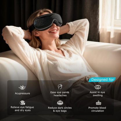 ALLJOY Eye Massager with Heat and Cooling, FSA Eligible HSA | Eye Massager with Removable Gel Mask, Birthday Gifts for Women Men Her Him Eye Care Devices for Migraine, Reduce Dry Eyes