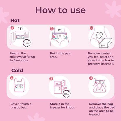 UVA Microwave Heating Pad for Cramps with Chamomile Seeds