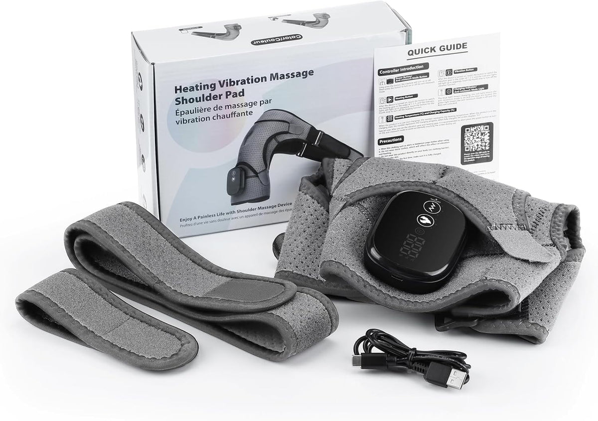 Shoulder Heating Pad with Massage , Shoulder Massager for Pain Relief