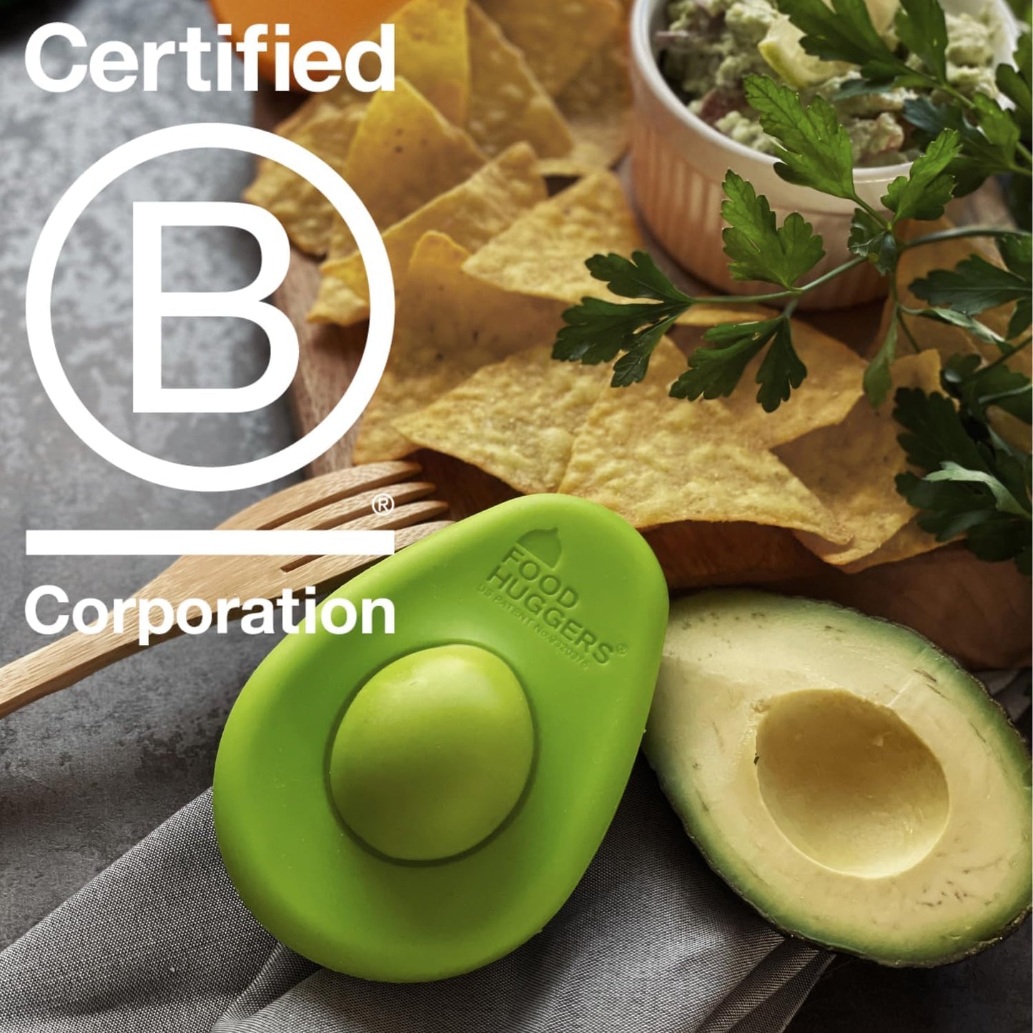 Food Huggers Avocado Hugger Single Pack - Keep Avocados Fresh with Patented Hug Design, BPA Free Food Grade Silicone Avocado Saver, Airtight Seal, Dishwasher Safe, Smart Storage Solution