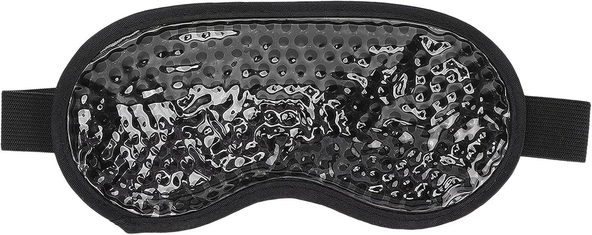 Luqeeg Gel Bead Eye Masks, Hot Cold Compress Eye Pack, Reusable Cooling Gel Bead Ice Pack, Hot Cold Cooling Compress Gel Eye Pad for Stress Relief, Migraine, Puffiness, Dry Eyes, Dark