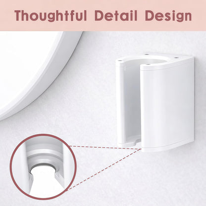 Hot Tools Organizer, Hair Tool Organizer Wall Mount Aluminum Alloy, Space-Saving Curling Iron Holder for Vanity & Bathroom with Stainless Steel Cups White CHOCHOYAH