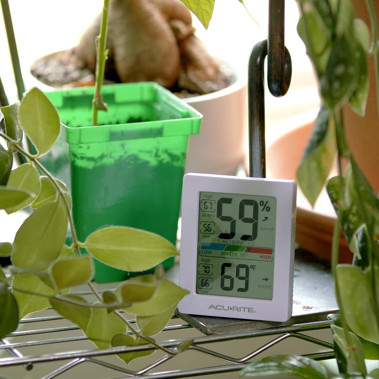 AcuRite Humidity Meter Hygrometer and Indoor Thermometer, Hygrometer
