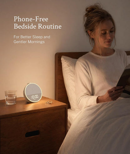 Sound Machine, Alarm Clock, Night Light, Screen-Free Sleep Routine