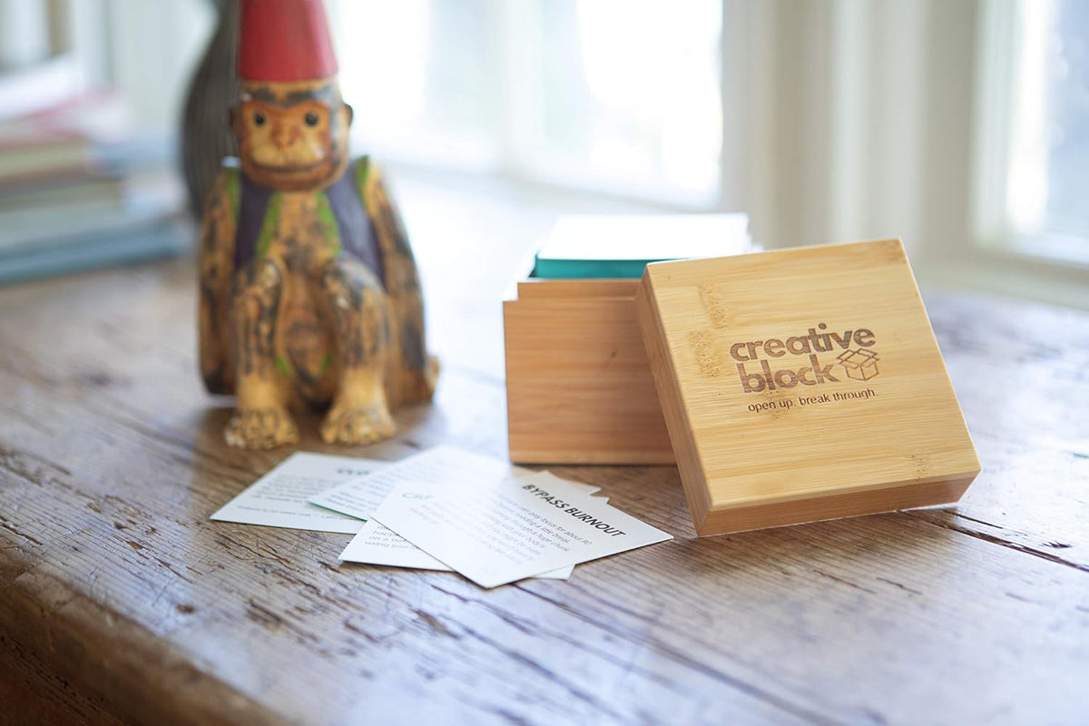 Cards for Writers, Artists, Creators - 100+ Problem Solving Inspiration Thinking Card Suggestions from Neuroscientists, Mindfulness Experts - Prompts to Overcome Mental Blocks