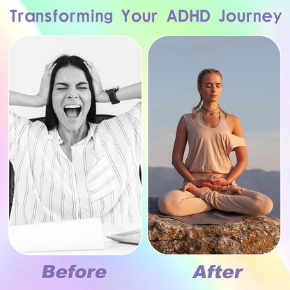 ADHD Coping Skills for Adults Teens | Therapy Tools Cards for Women | ADHD Activity Flashcards to Improve Productivity | Executive Functioning Mindset & Mindfulness Cards